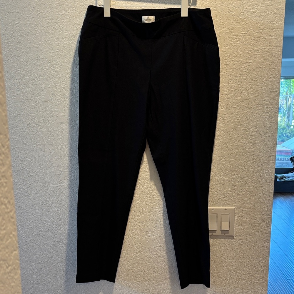 Chico’s So Slimming Pull On Black Pants Size 2 Ankle (12)